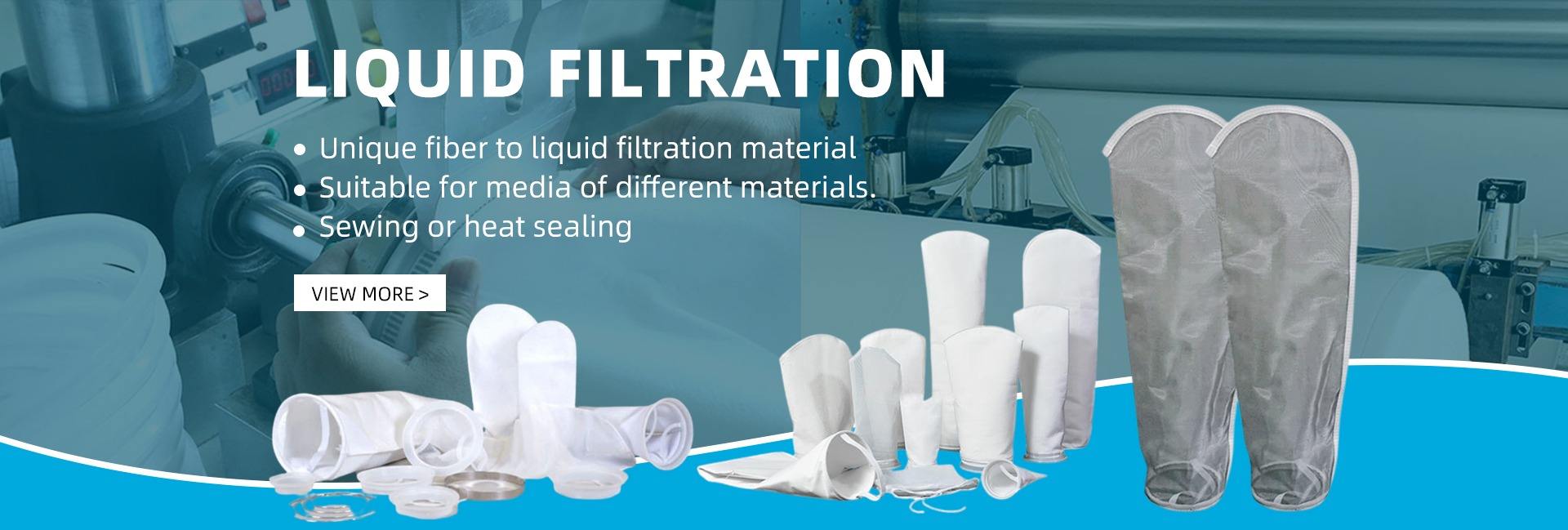 Liquid Filtration - Unique fiber to liquid filtration material